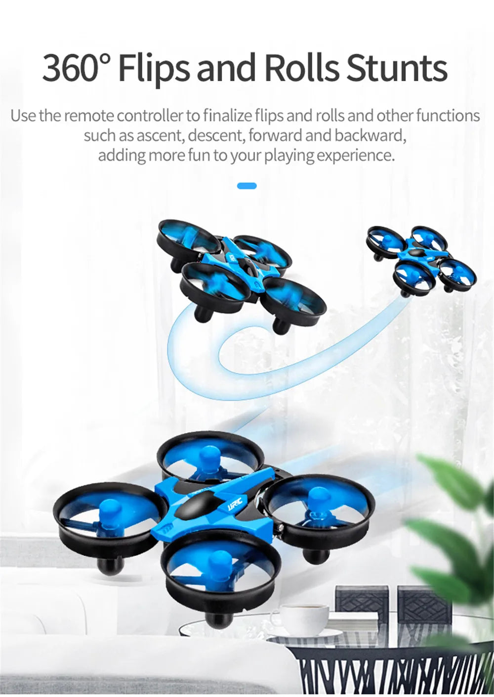 JJRC H36F 3-in-1 RC Drone Air, Boat & Land Mode – Kids Quadcopter Toy