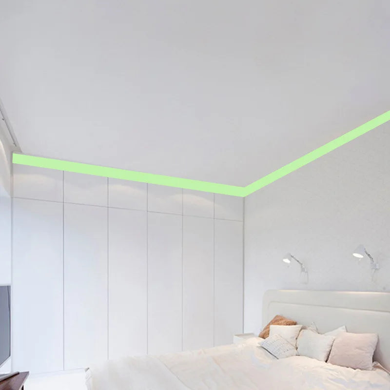 Glow-in-the-Dark Baseboard Wall Sticker – DIY Luminous Strip for Home & Stairs