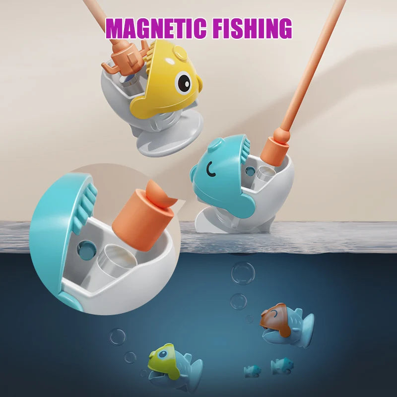 Magnetic Fishing Game Toy – Electric Spinning Playset with Music for Kids 3+