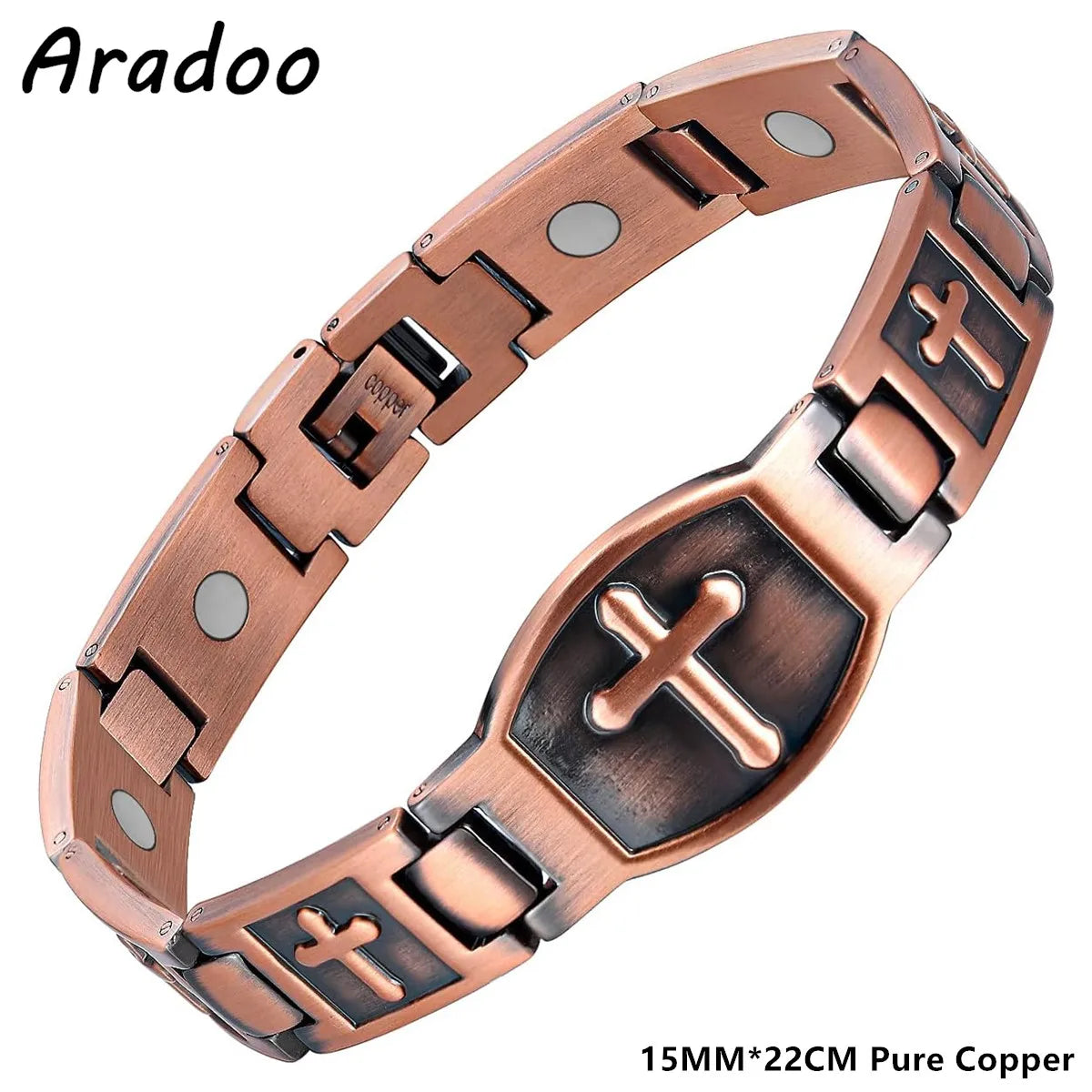 Men's Copper Magnetic Therapy Bracelet – 3500 Gauss