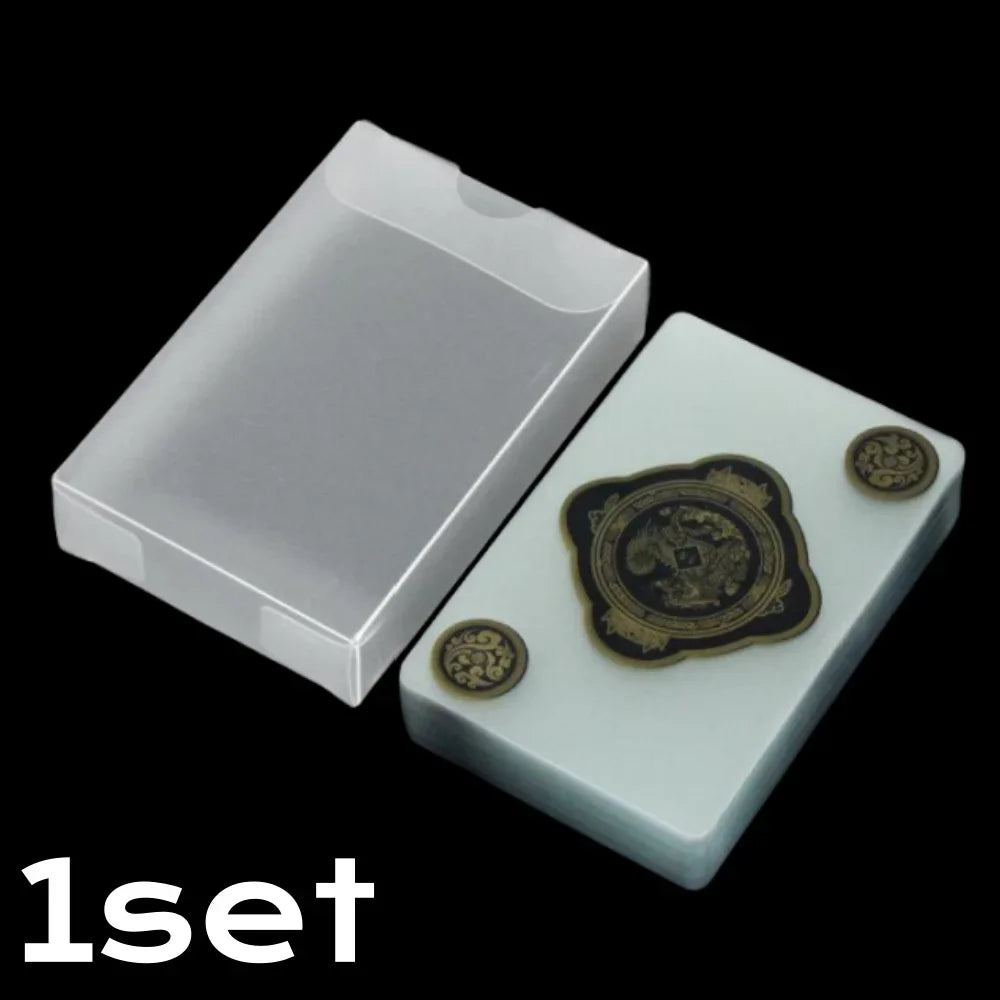 Waterproof Transparent PVC Playing Cards with Durable Storage Box