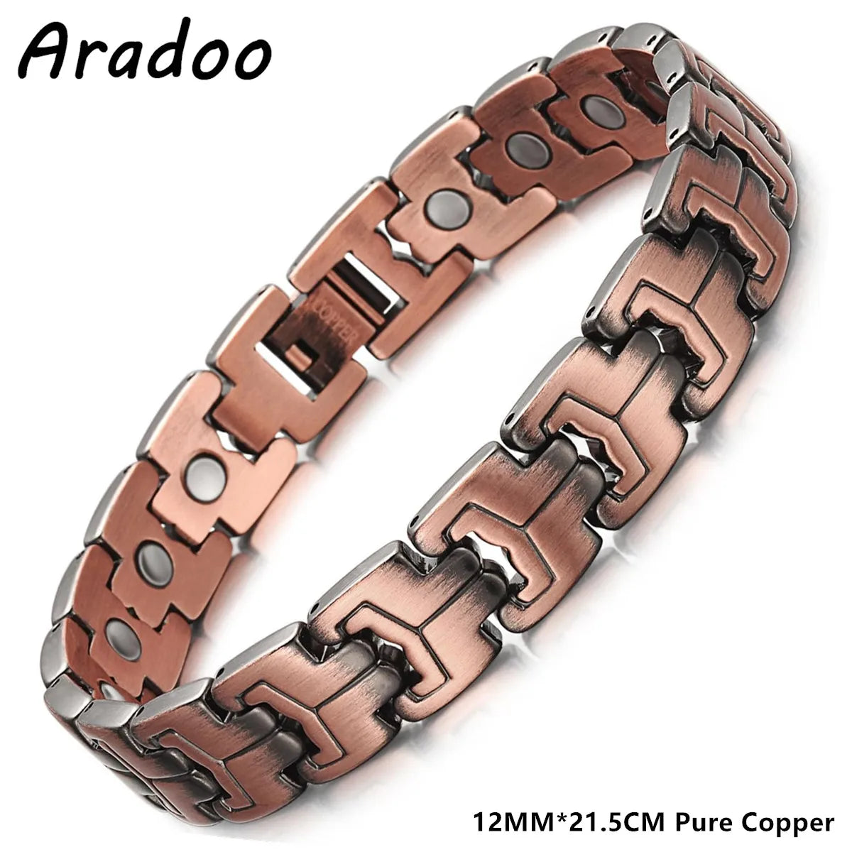 Men's Copper Magnetic Therapy Bracelet – 3500 Gauss