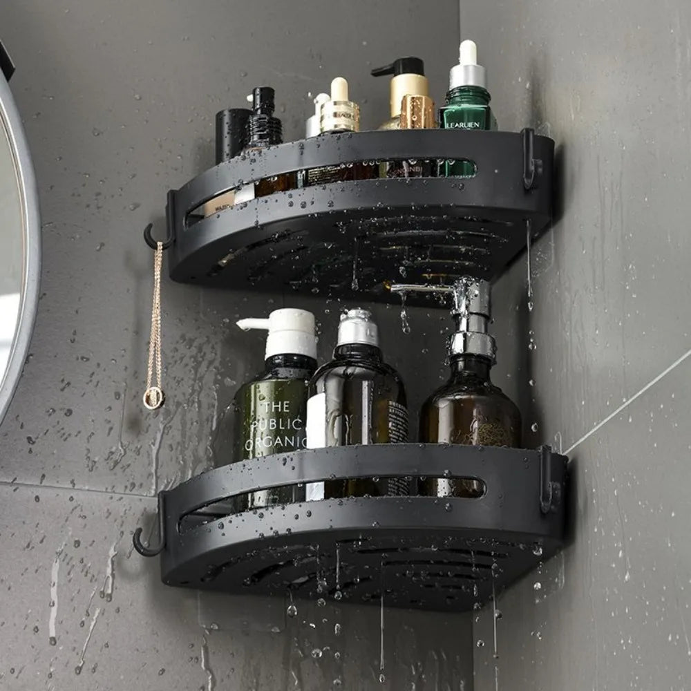 No-Drill Waterproof Shower Shelf – Strong Adhesive Wall Organizer (1/2/3 Pcs)
