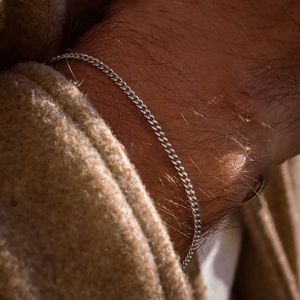 Men's Cuban Chain Bracelet – Waterproof & Durable