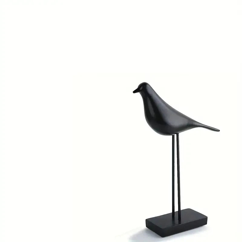 Nordic Resin Bird Statue – Handcrafted Desktop & Home Decoration