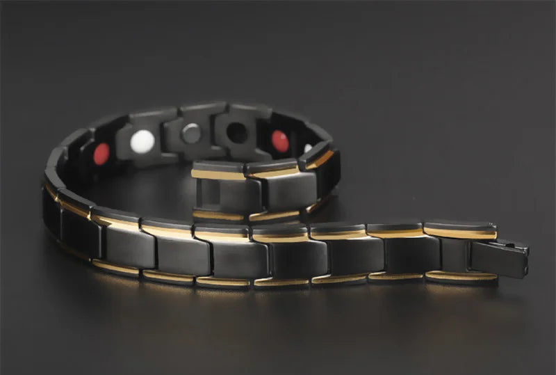 Men's Magnetic Stainless Steel Bracelet – Luxury Health Jewelry