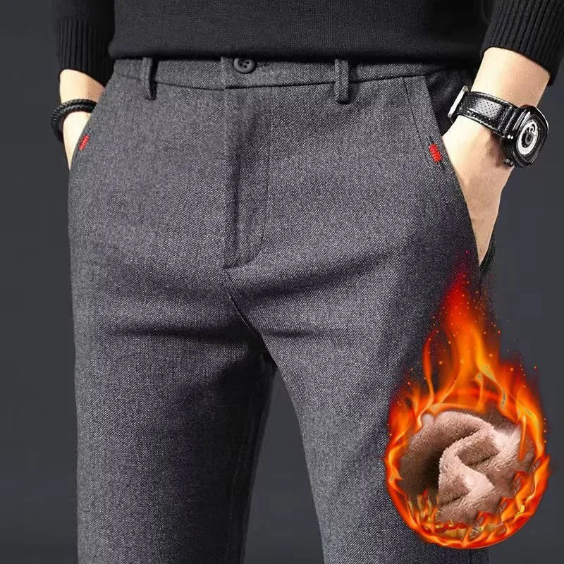 Men’s Slim Fit Straight Leg Pants – Casual & Workwear