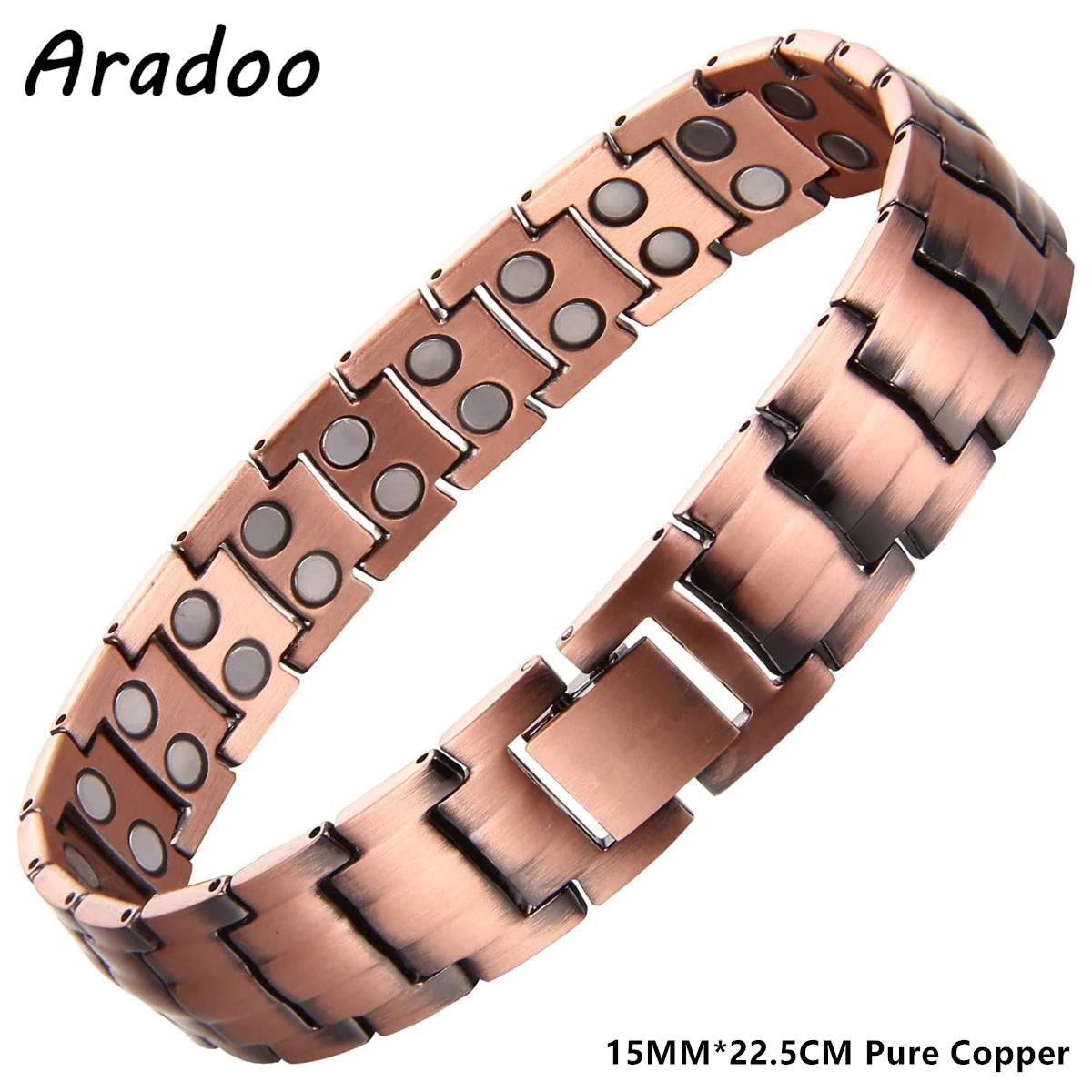 Men's Copper Magnetic Therapy Bracelet – 3500 Gauss