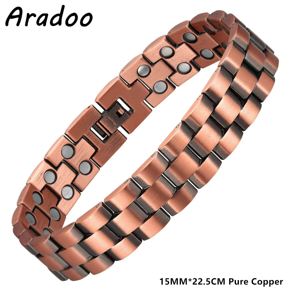 Men's Copper Magnetic Therapy Bracelet – 3500 Gauss