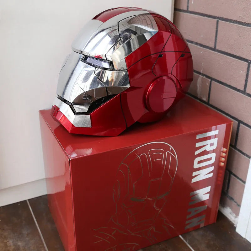 Iron Man MK5 Helmet – 1:1 Wearable Cosplay with Voice Control & LED Eyes