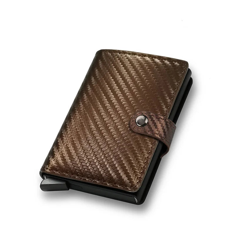 Carbon Fiber RFID Wallet Men Slim Minimalist Card Holder