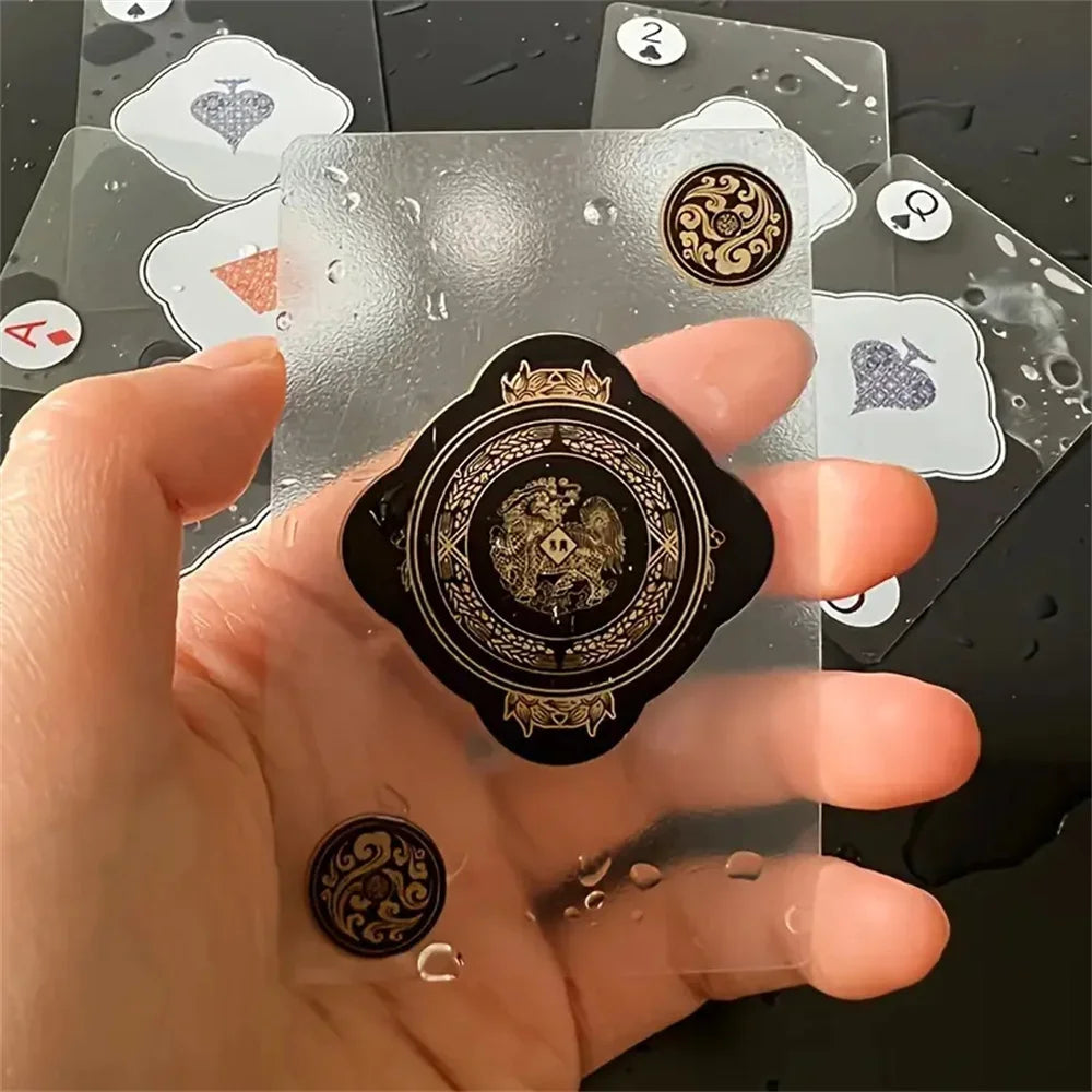 Waterproof Transparent PVC Playing Cards with Durable Storage Box