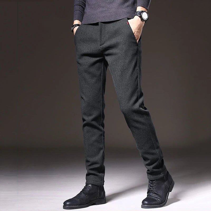Men’s Slim Fit Straight Leg Pants – Casual & Workwear
