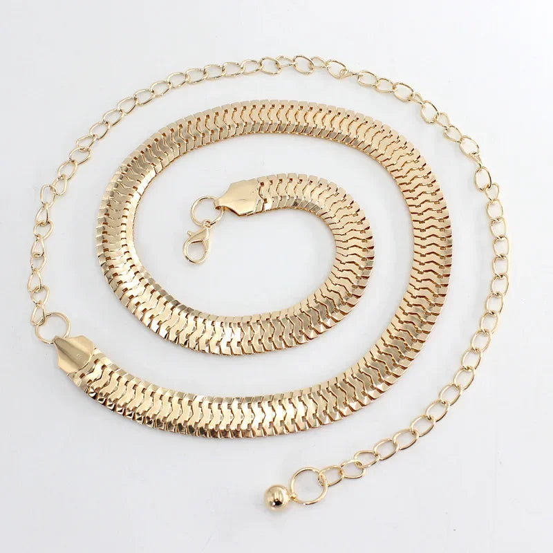 Designer-Style Gold Waist Chain