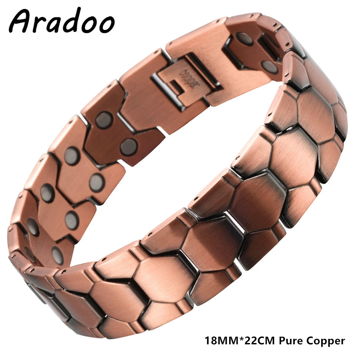 Men's Copper Magnetic Therapy Bracelet – 3500 Gauss