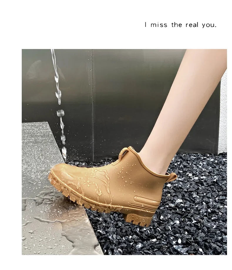 Stylish Thick-Soled Women’s Rain Boots – Non-Slip Design