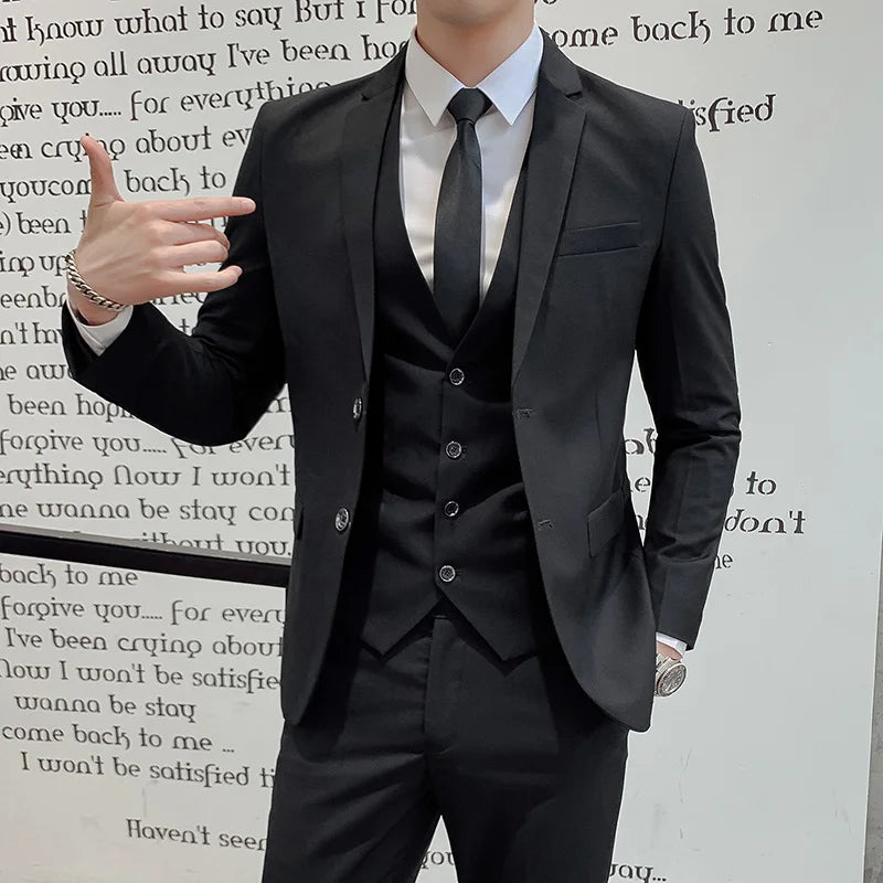 Men's 3-Piece Slim Fit Suit