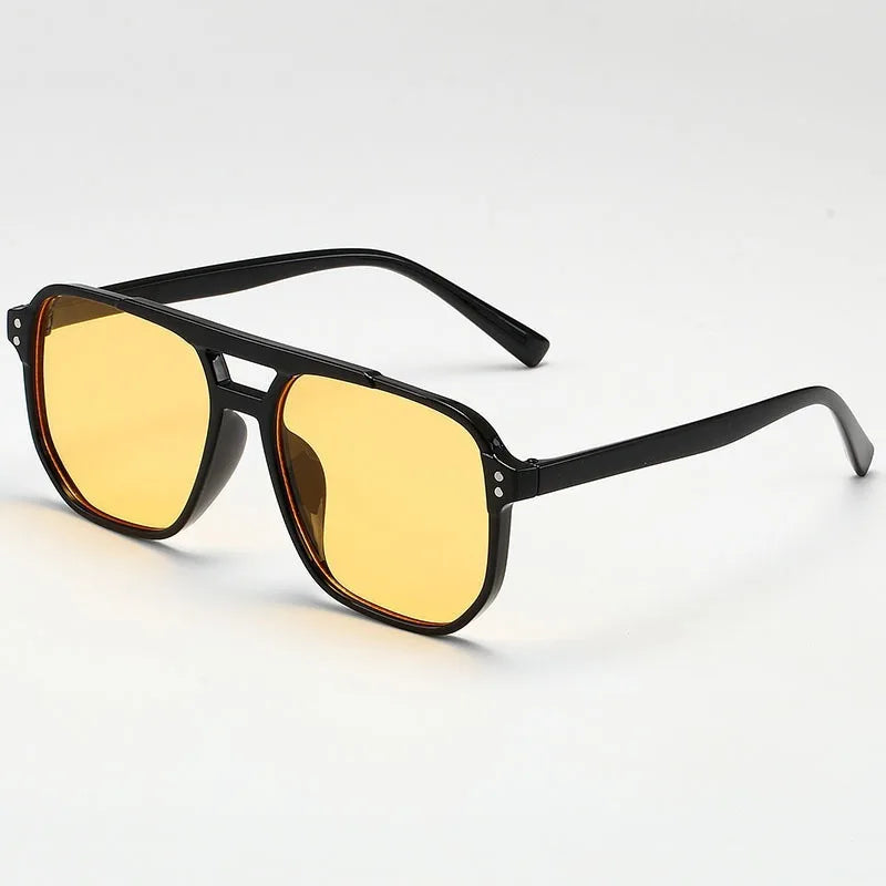 Vintage Square Sunglasses Unisex UV400 Designer Shades