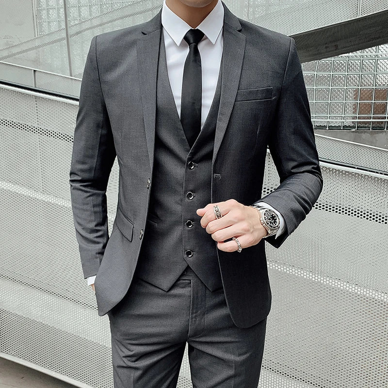 Men's 3-Piece Slim Fit Suit