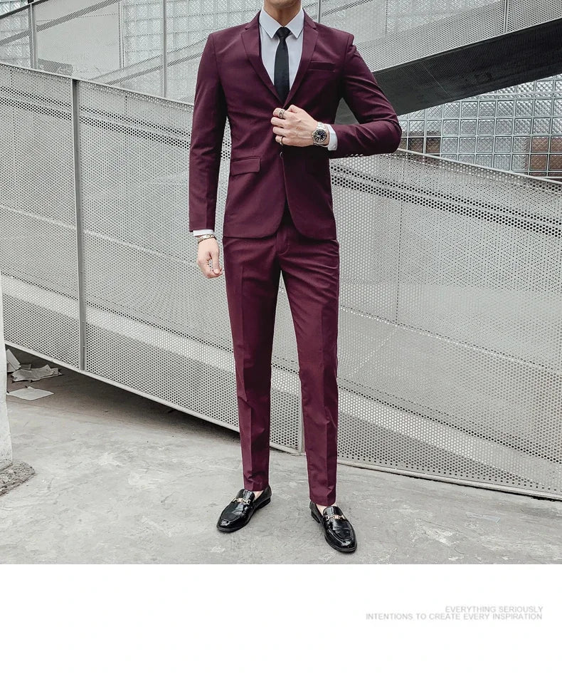 Men's 3-Piece Slim Fit Suit