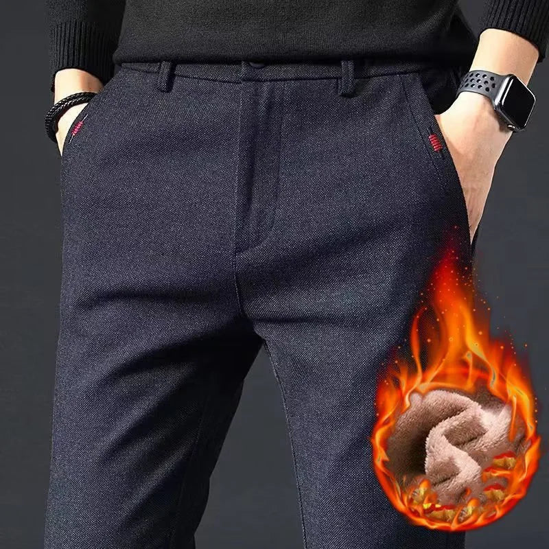 Men’s Slim Fit Straight Leg Pants – Casual & Workwear
