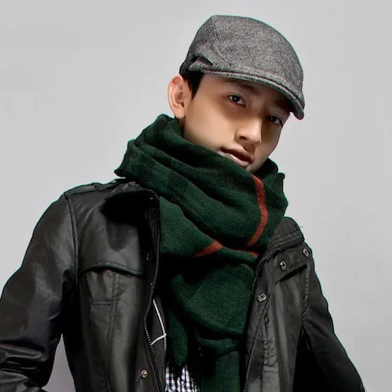 Men’s Wool Beret – Classic Winter Flat Cap