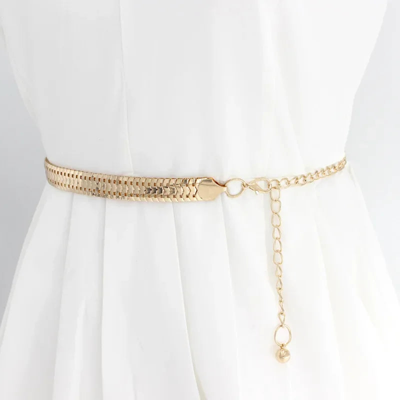 Designer-Style Gold Waist Chain
