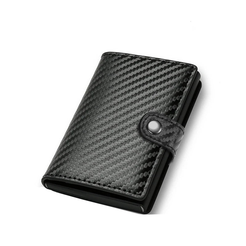 Carbon Fiber RFID Wallet Men Slim Minimalist Card Holder
