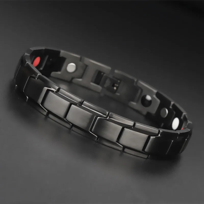 Men's Magnetic Stainless Steel Bracelet – Luxury Health Jewelry