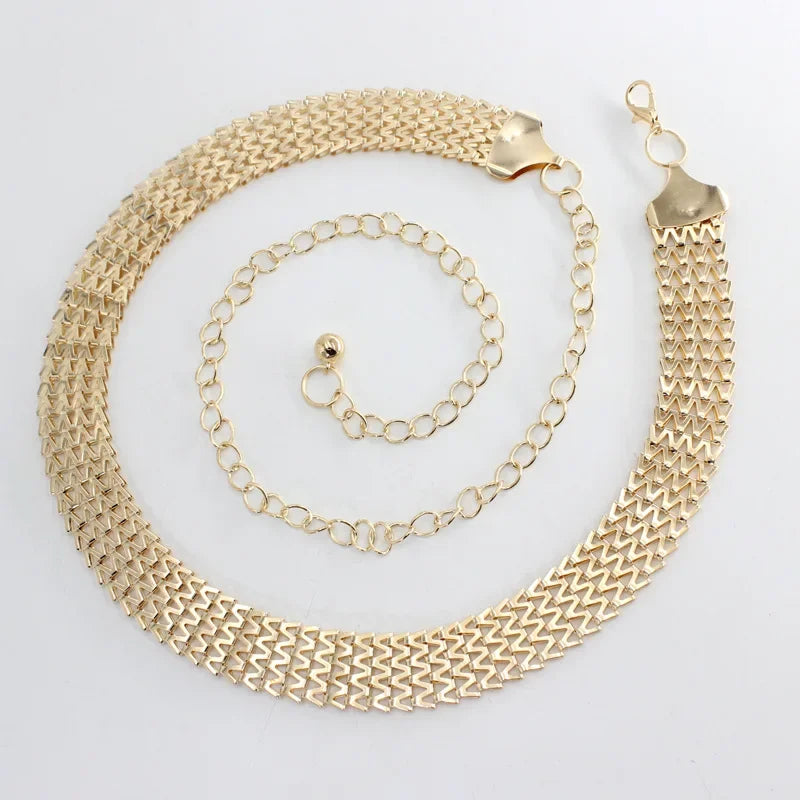 Designer-Style Gold Waist Chain