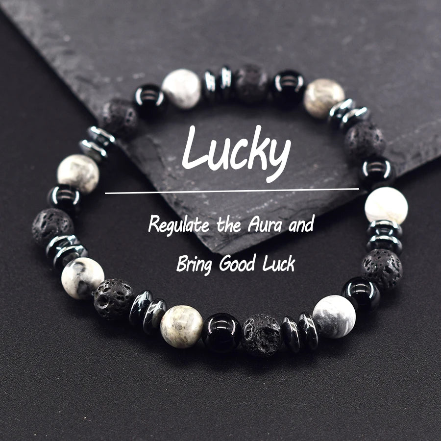 Natural Tiger Eye Bead Bracelet – Wealth & Prosperity Jewelry for Men