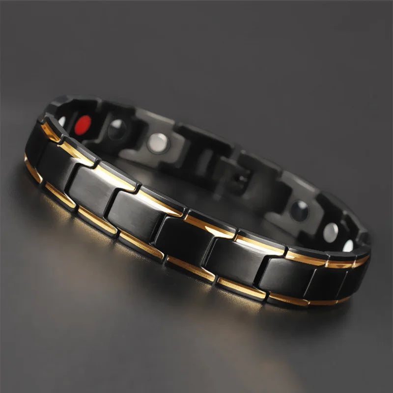 Men's Magnetic Stainless Steel Bracelet – Luxury Health Jewelry