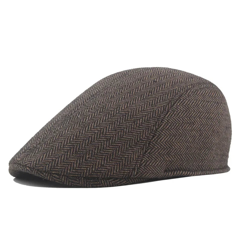 Men’s Wool Beret – Classic Winter Flat Cap