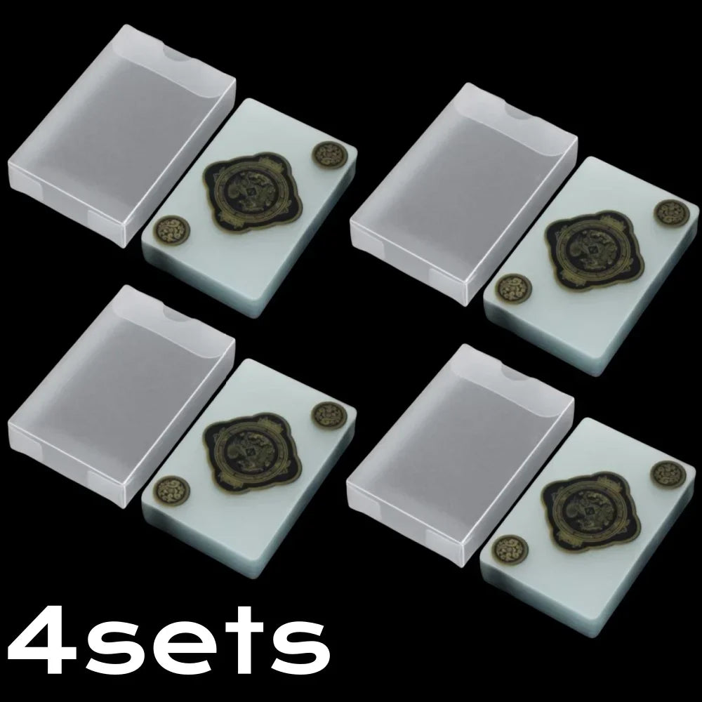 Waterproof Transparent PVC Playing Cards with Durable Storage Box