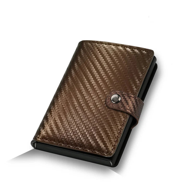 Carbon Fiber RFID Wallet Men Slim Minimalist Card Holder