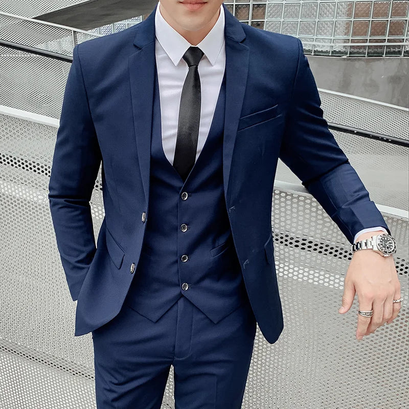 Men's 3-Piece Slim Fit Suit