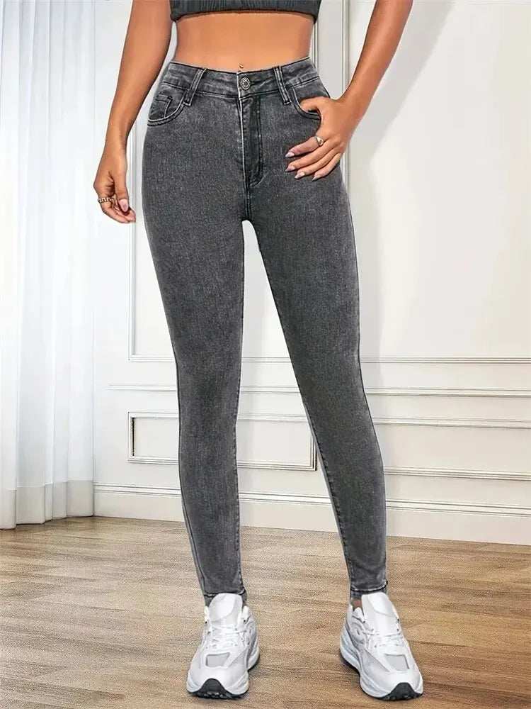 Classic Slim Fit Stretch Jeans for Women