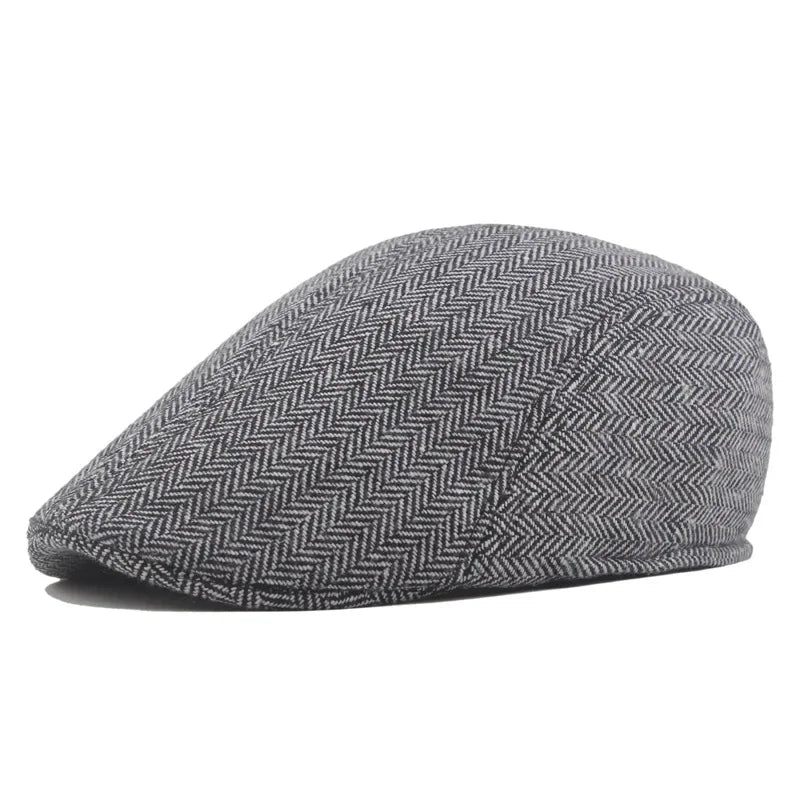 Men’s Wool Beret – Classic Winter Flat Cap