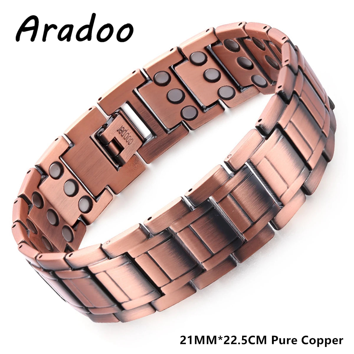 Men's Copper Magnetic Therapy Bracelet – 3500 Gauss