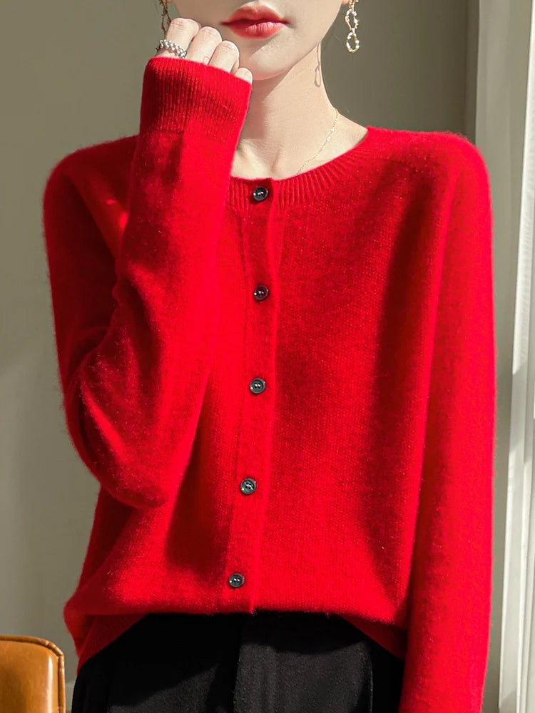 100% Merino Wool Cardigan