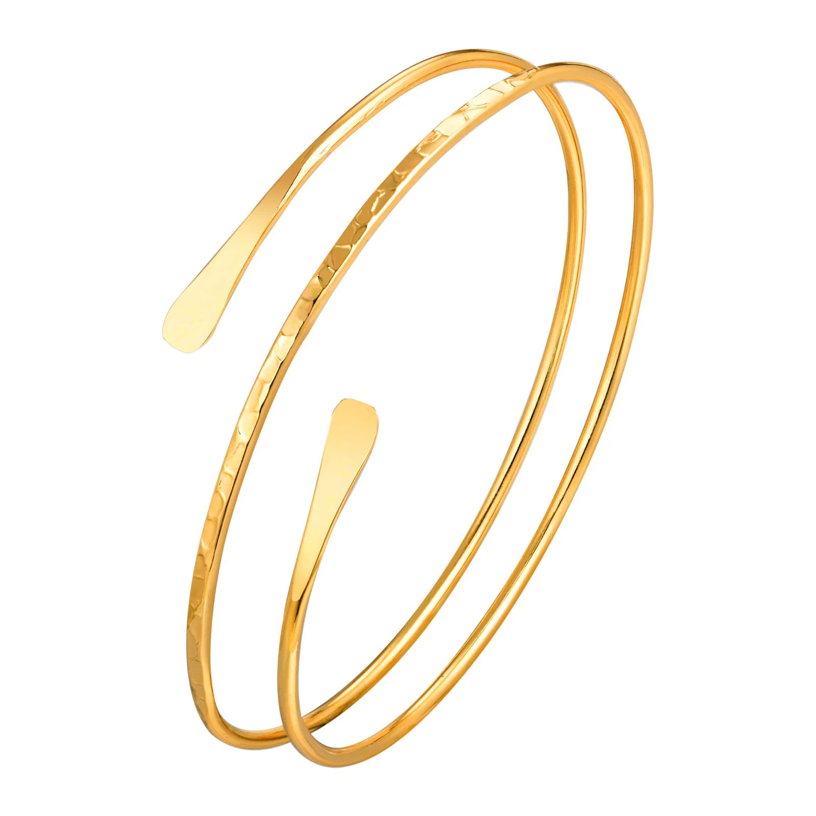 Minimalist Gold Upper Arm Cuff