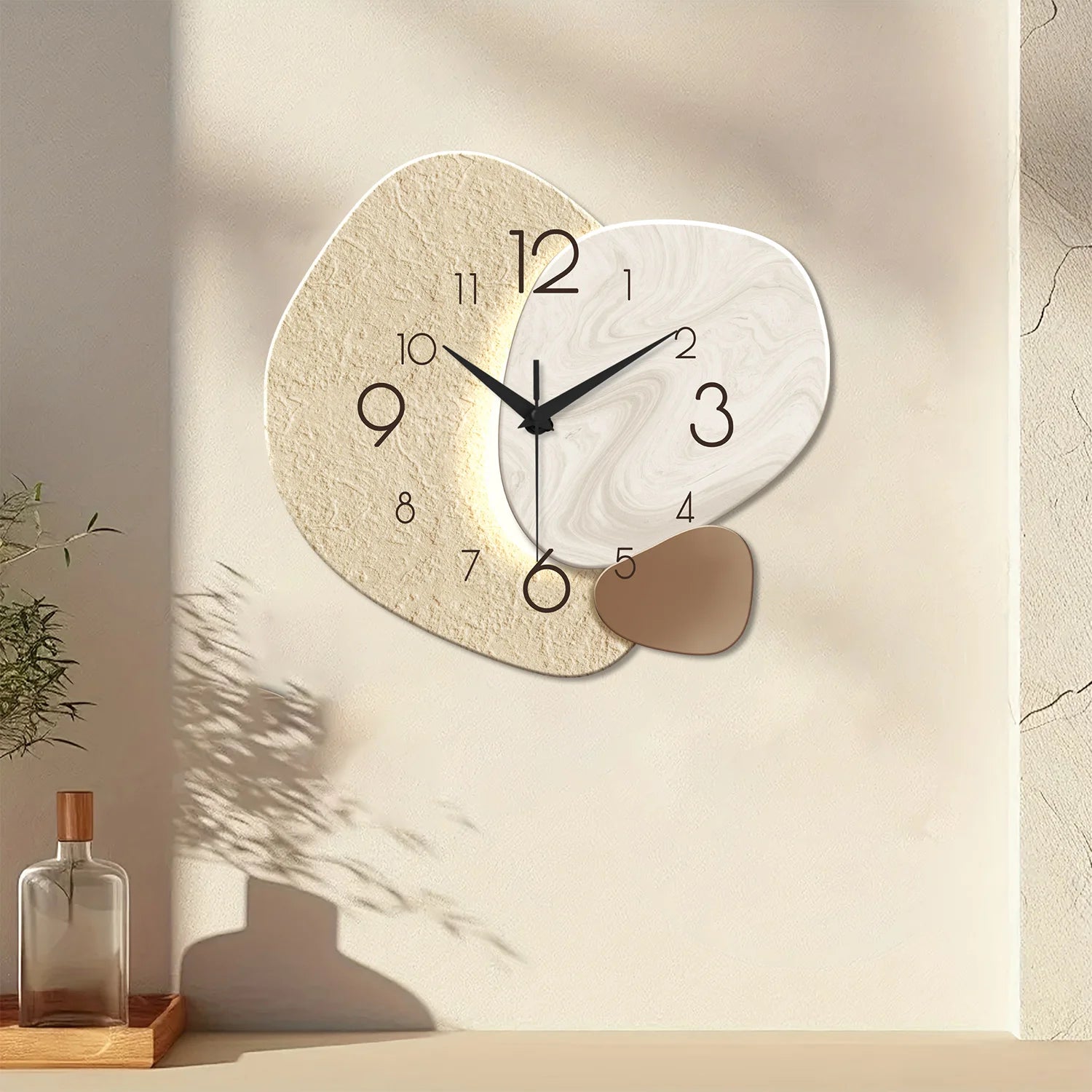 Modern Silent Wall Clock – Minimalist Quartz (Battery Not Included)