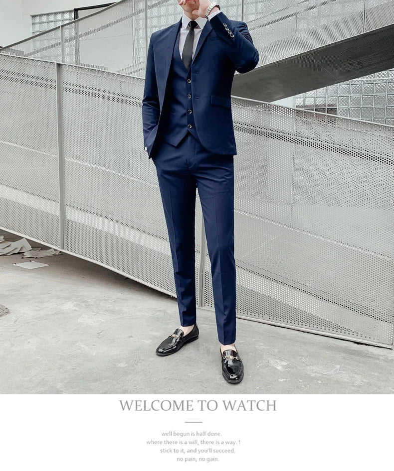 Men's 3-Piece Slim Fit Suit