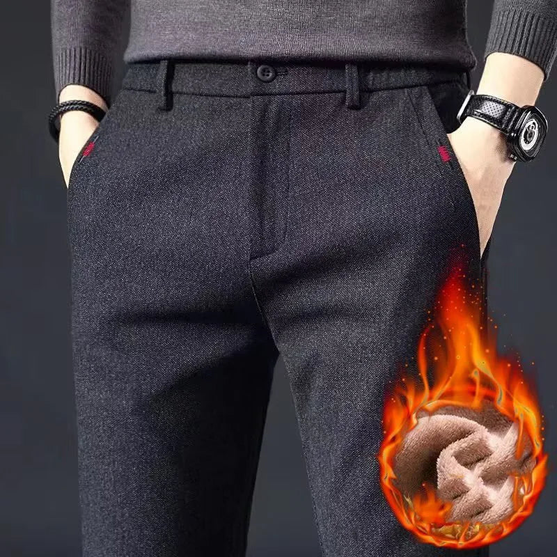 Men’s Slim Fit Straight Leg Pants – Casual & Workwear