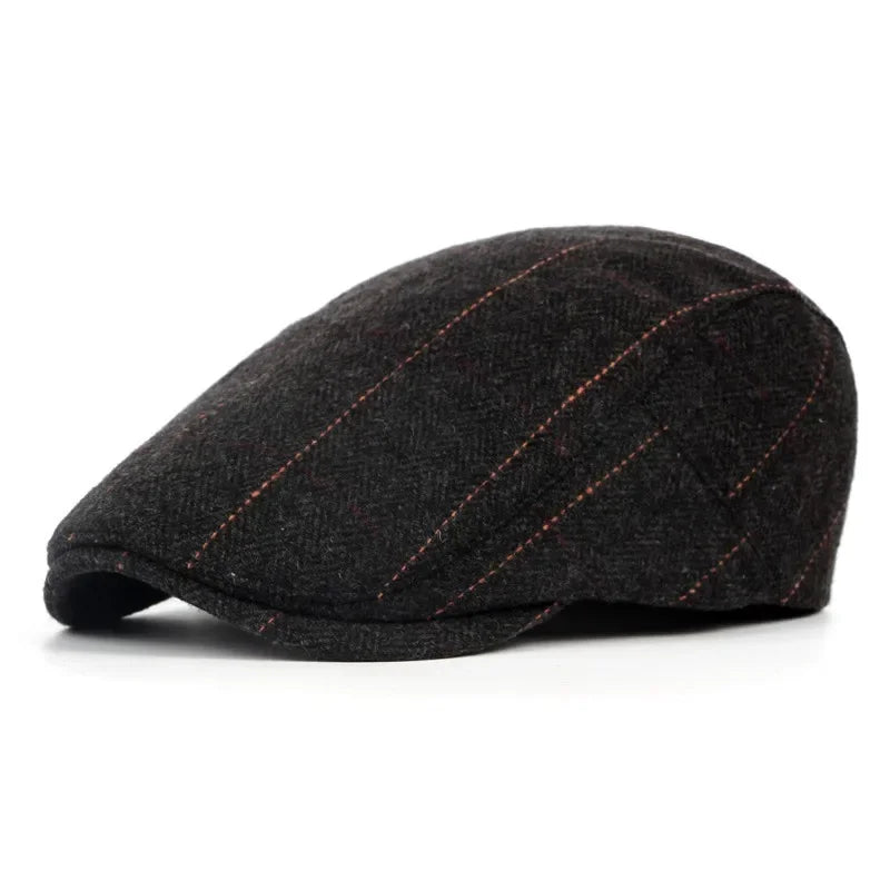 Men’s Wool Beret – Classic Winter Flat Cap