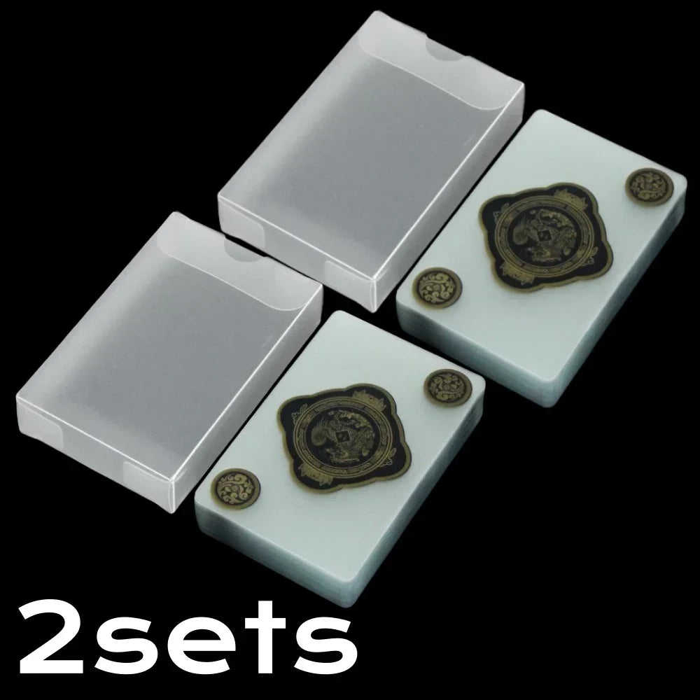 Waterproof Transparent PVC Playing Cards with Durable Storage Box