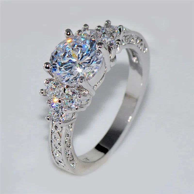 Elegant Zircon Bridal Ring for Women