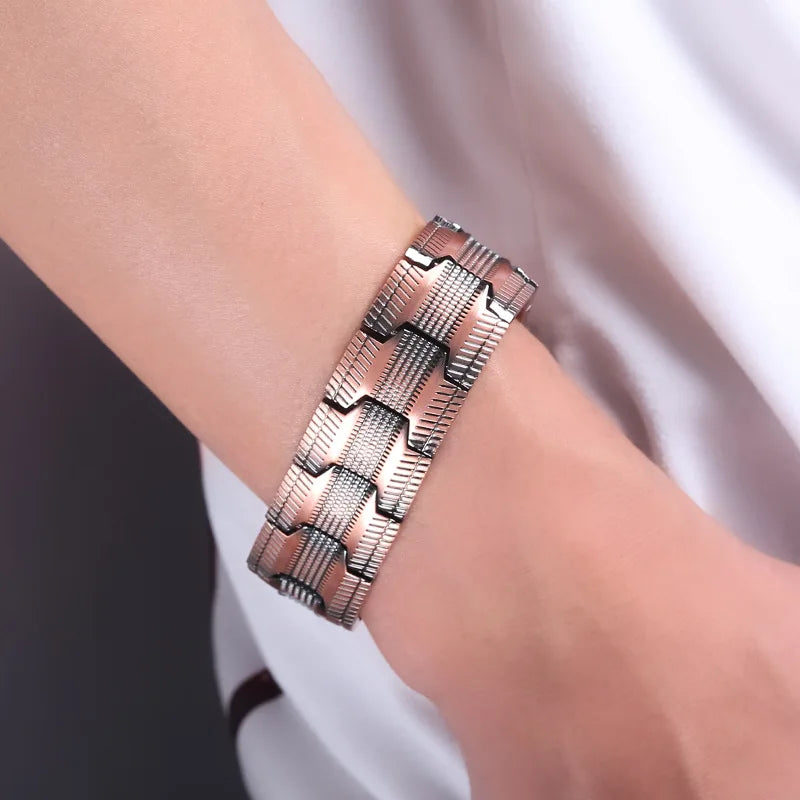 Men's Copper Magnetic Therapy Bracelet – 3500 Gauss