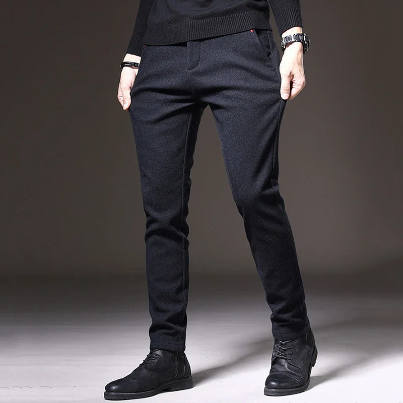 Men’s Slim Fit Straight Leg Pants – Casual & Workwear