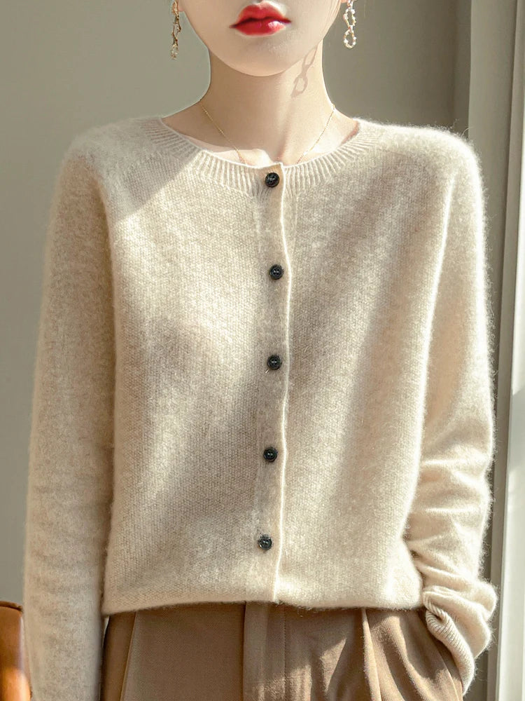 100% Merino Wool Cardigan